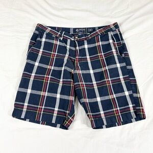 Américan Rag Mens Plaid Chino Shorts Size 36
